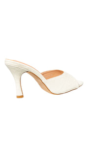 High heel sandals - White