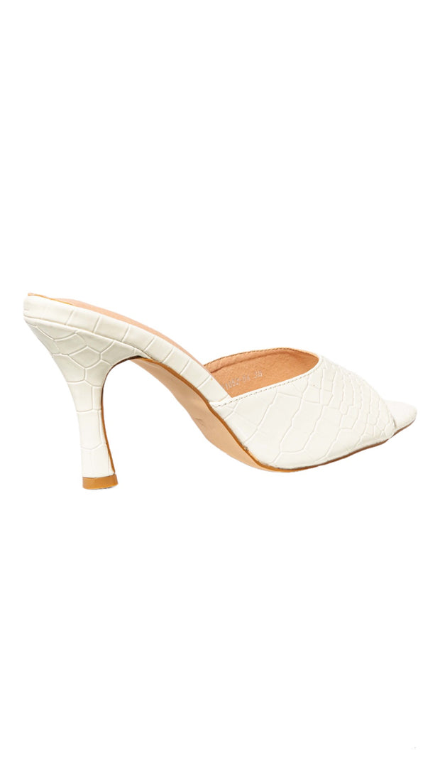 High heel sandals - White