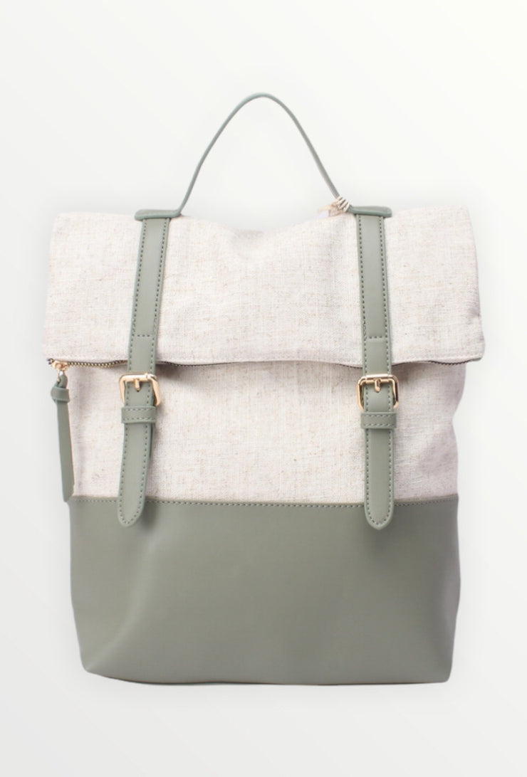 Vintage leather backpack