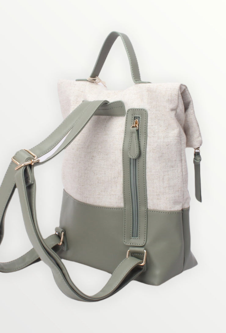 Vintage leather backpack