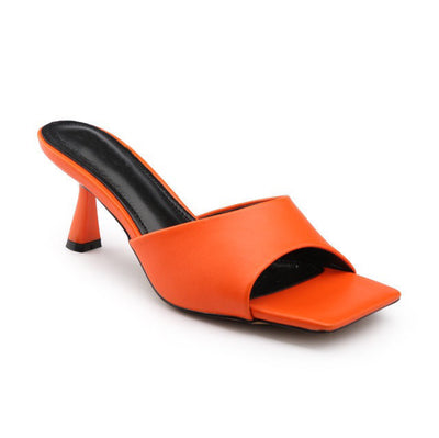 Slide heels sandals