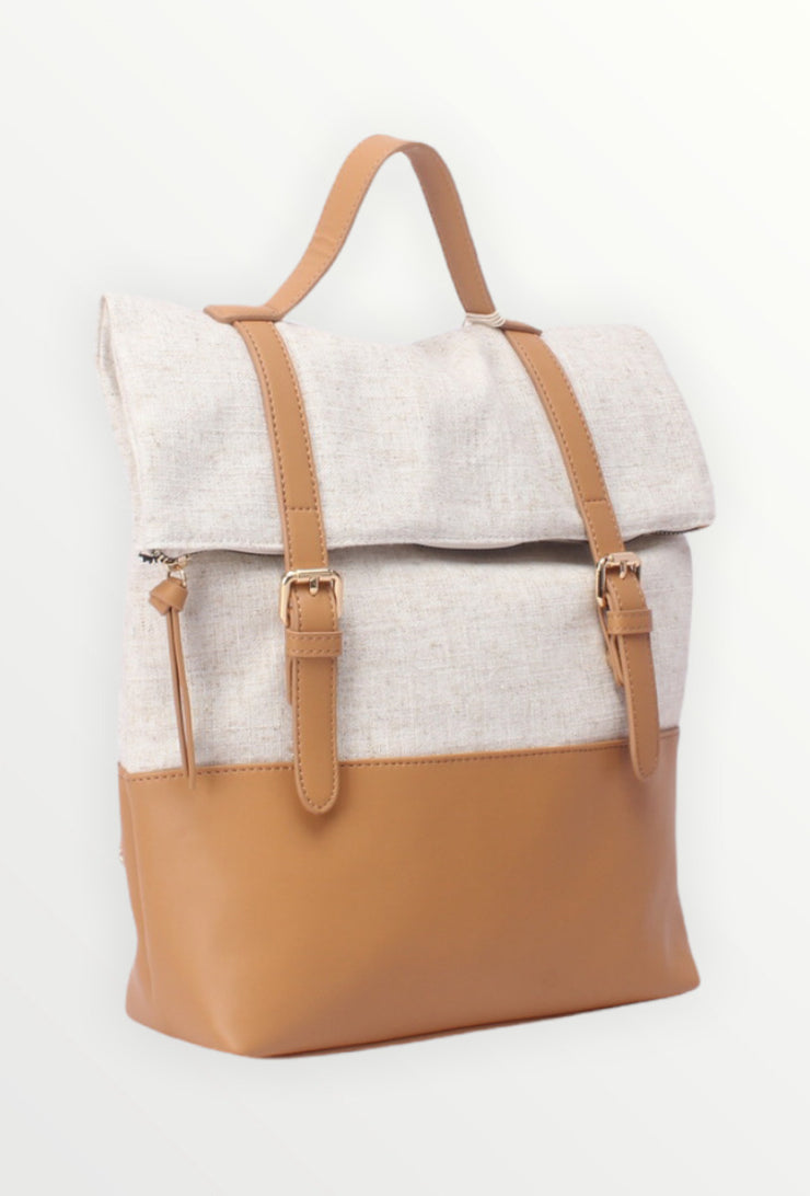 Vintage leather backpack