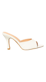 High heel sandals - White